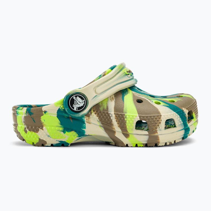 Vaikiškos šlepetės Crocs Classic Marbled Clog T limeade/multi 3