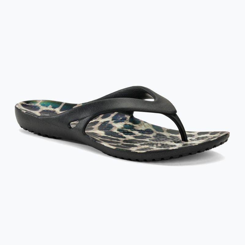 Moteriškos "Crocs Kadee II Graphic black/multi animal" šlepetės