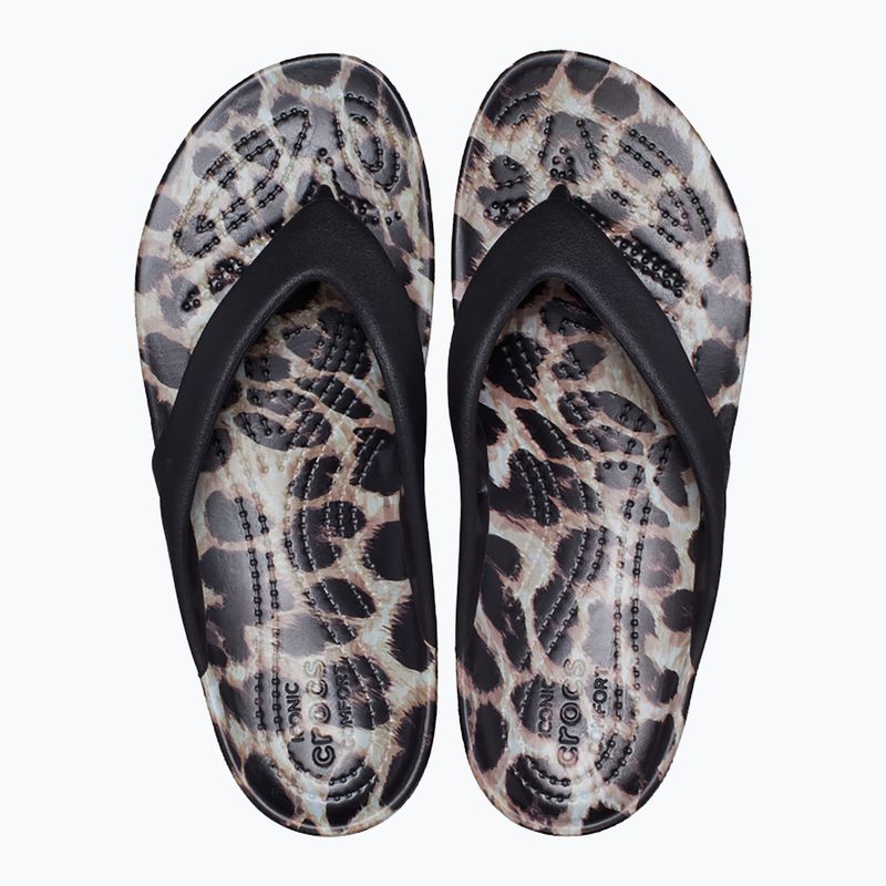 Moteriškos "Crocs Kadee II Graphic black/multi animal" šlepetės 11