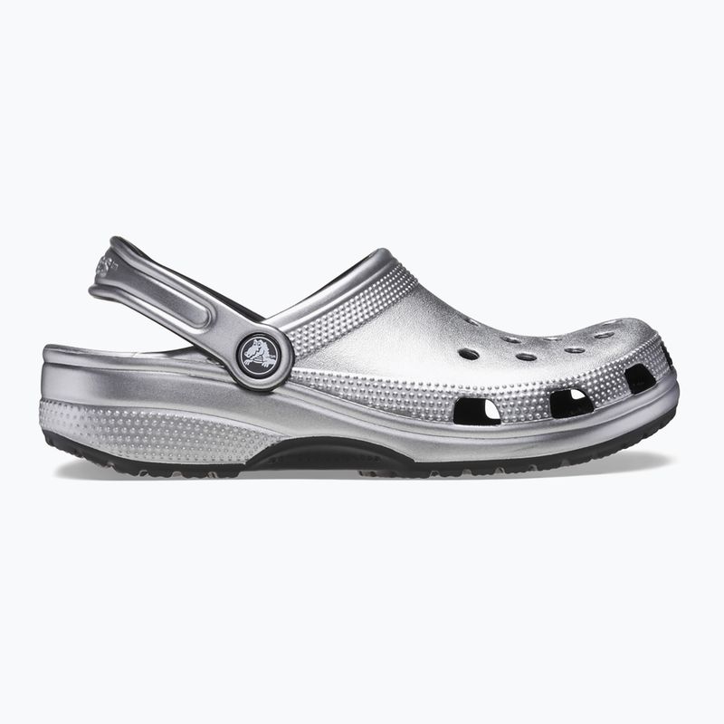 Šlepetės Crocs Classic silver/metallic 10