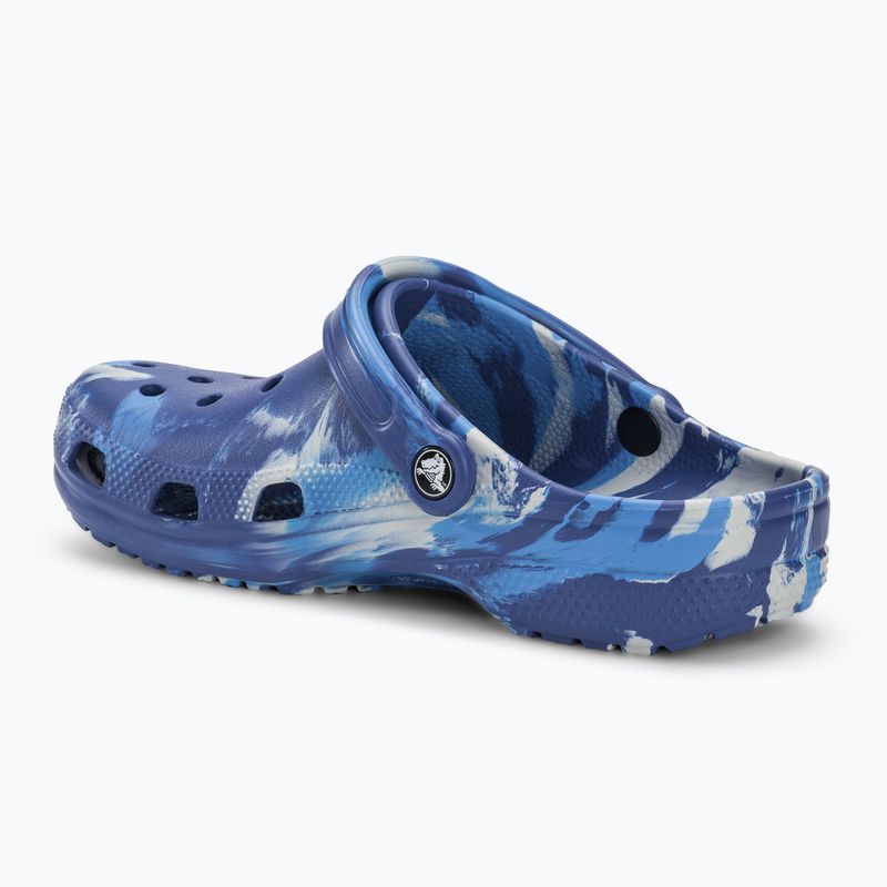 "Crocs Classic Marbled Clog" mėlynos spalvos šlepetės 4