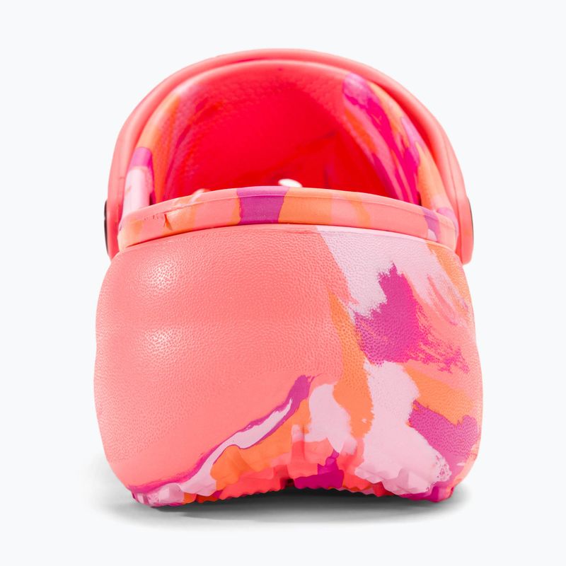 Moteriškos šlepetės Crocs Classic Platform Marbled guava/multi 7