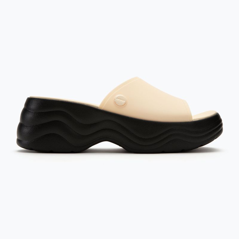 Moteriškos šlepetės Crocs Skyline Slide vanilla/black 2