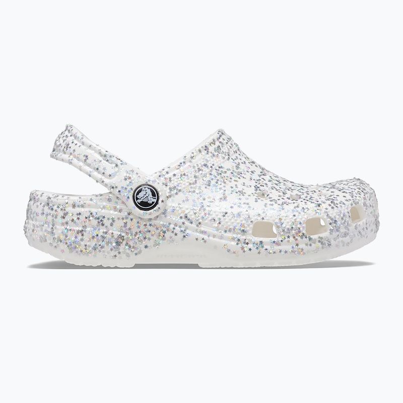 Vaikiškos šlepetės Crocs Classic Starry Glitter white 10