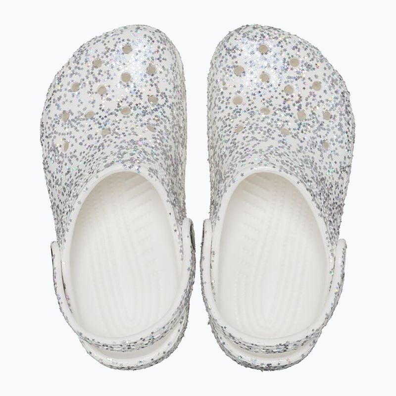 Vaikiškos šlepetės Crocs Classic Starry Glitter white 12