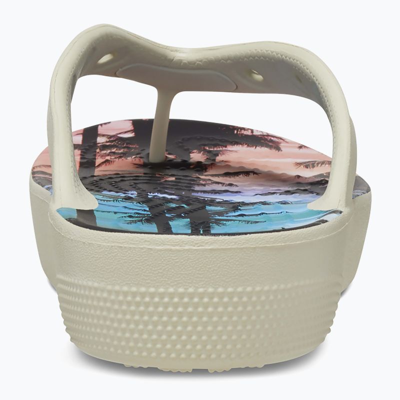 Moteriškos šlepetės Crocs Classic Platform Retro Resort bone/multi 10