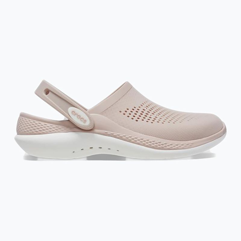 Moteriškos šlepetės per pirštą Crocs LiteRide 360 Clog pink clay/white 2