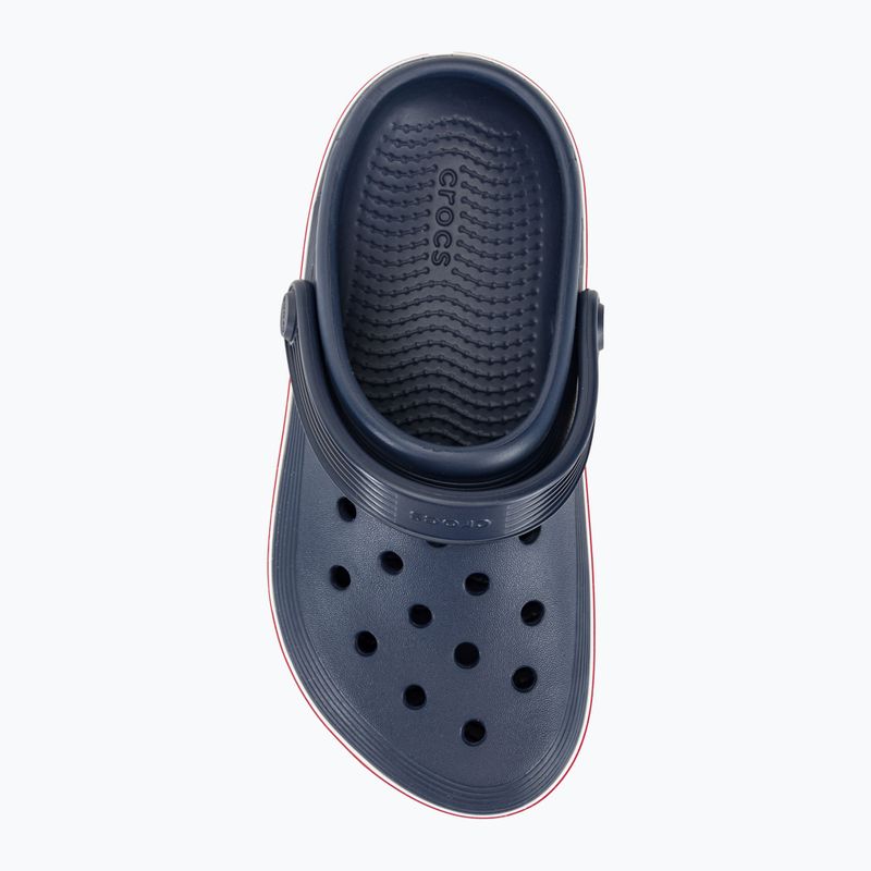 Vaikiškos šlepetės Crocs Crocband Clean Of Court Clog 208477 navy/pepper 7