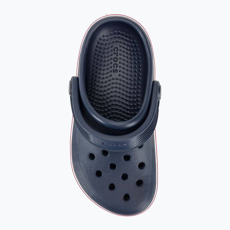 Vaikiškos šlepetės Crocs Crocband Clean Of Court Clog navy/pepper 7