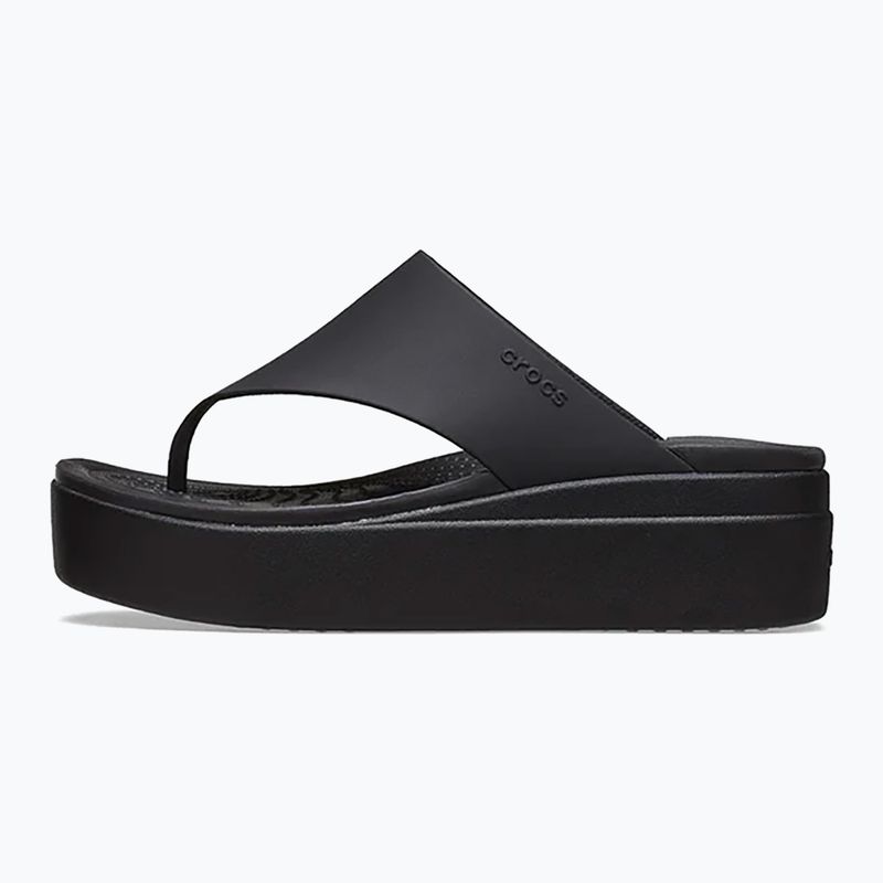 Moteriškos šlepetės per pirštą Crocs Brooklyn black 10