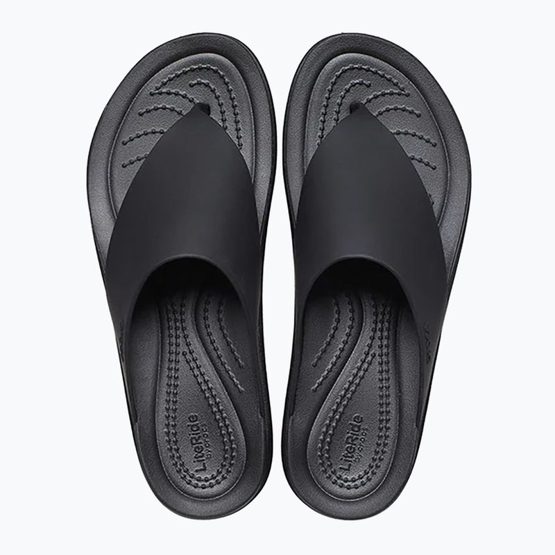 Moteriškos šlepetės per pirštą Crocs Brooklyn black 12