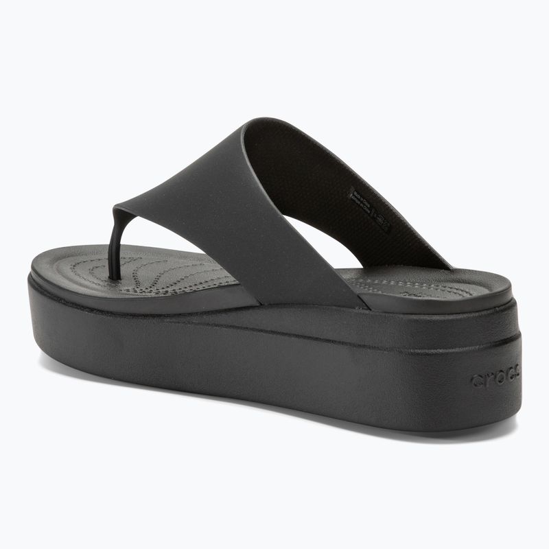 Moteriškos šlepetės per pirštą Crocs Brooklyn black 3