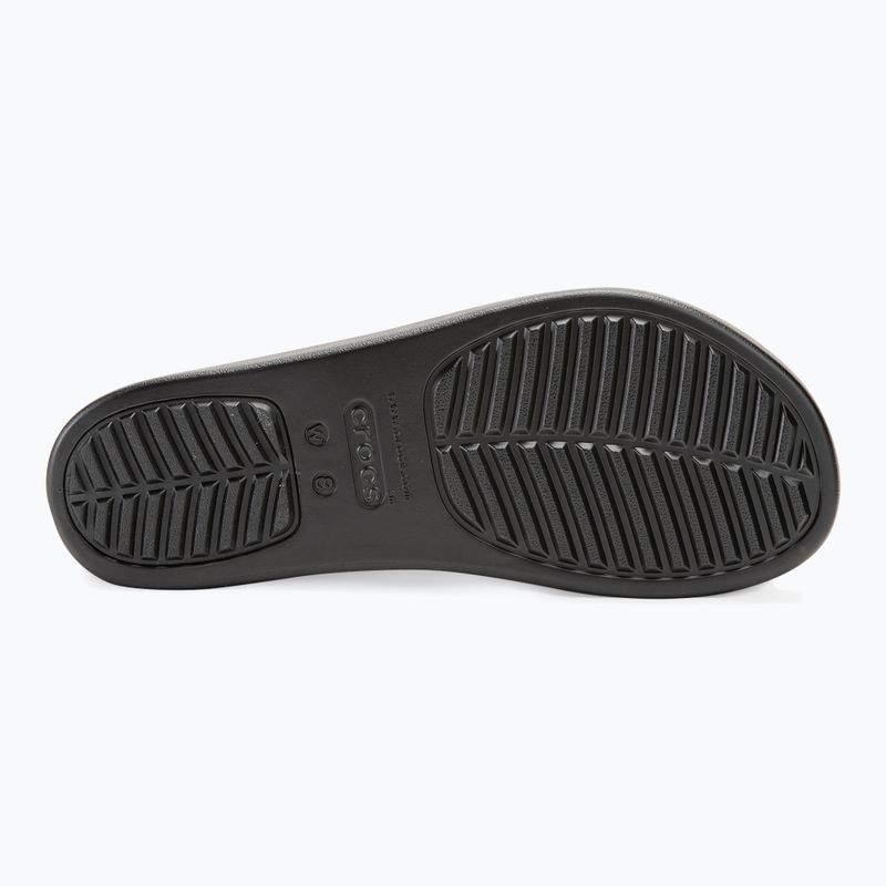 Moteriškos šlepetės per pirštą Crocs Brooklyn black 4