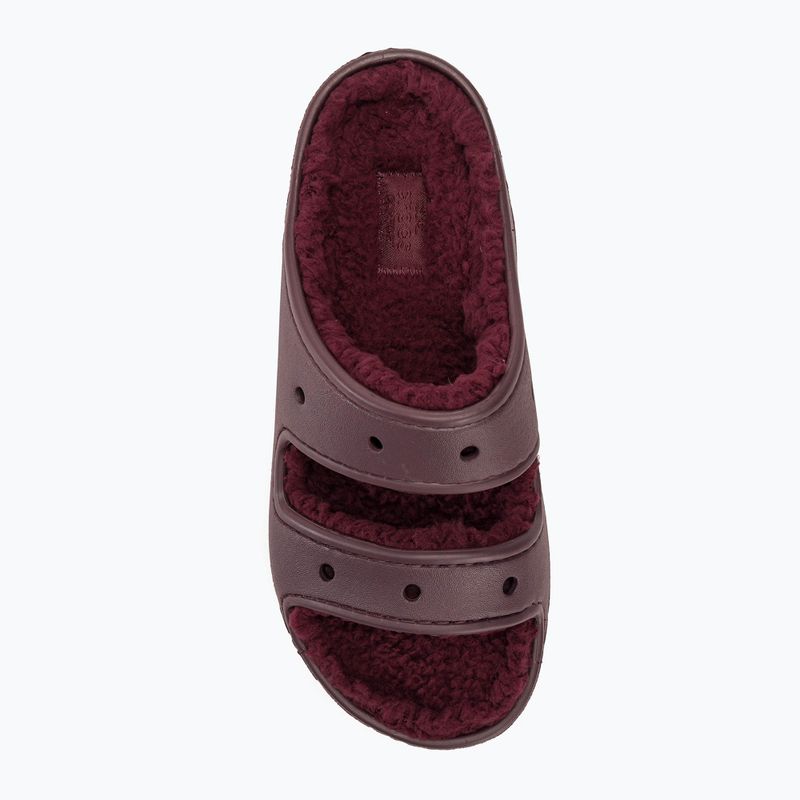 Šlepetės Crocs Classic Cozzzy dark cherry 5