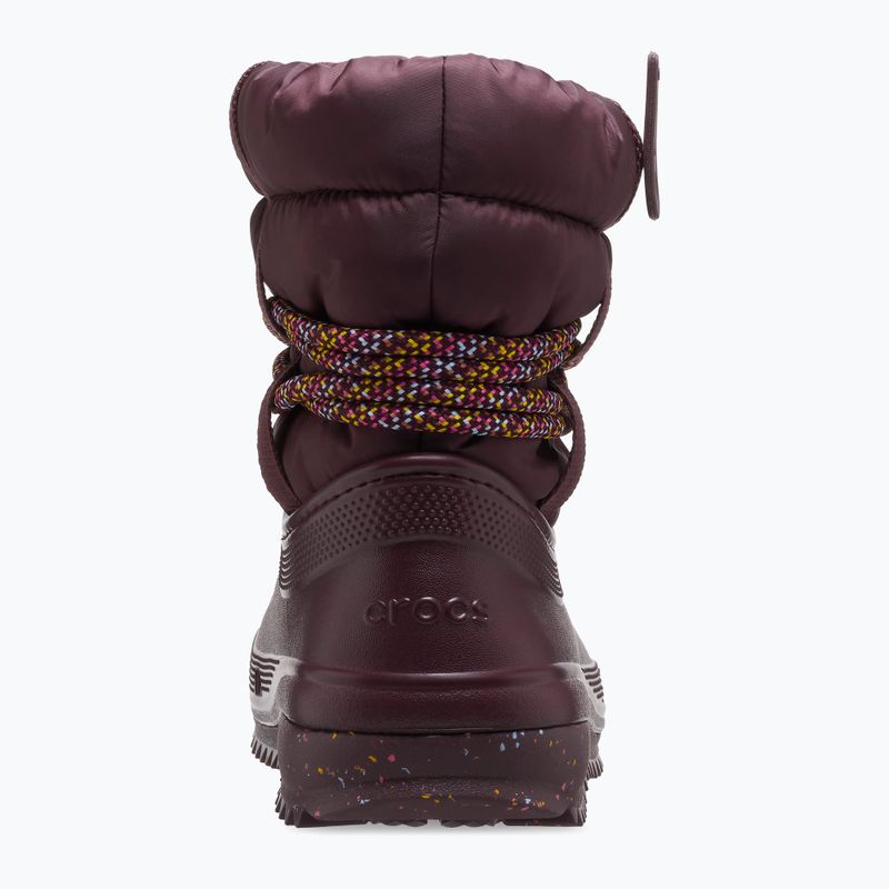 Moteriški sniego batai Crocs Classic Neo Puff Luxe dark cherry 10