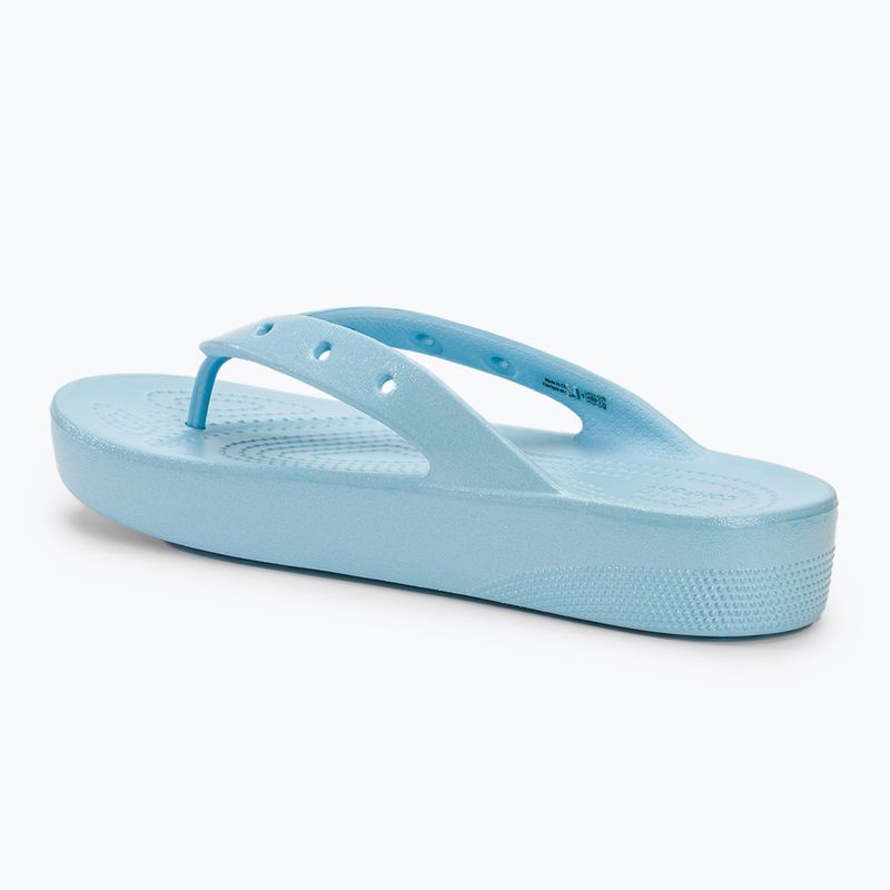 Moteriškos šlepetės Crocs Classic Platform Meta Pearl blue calcite 3