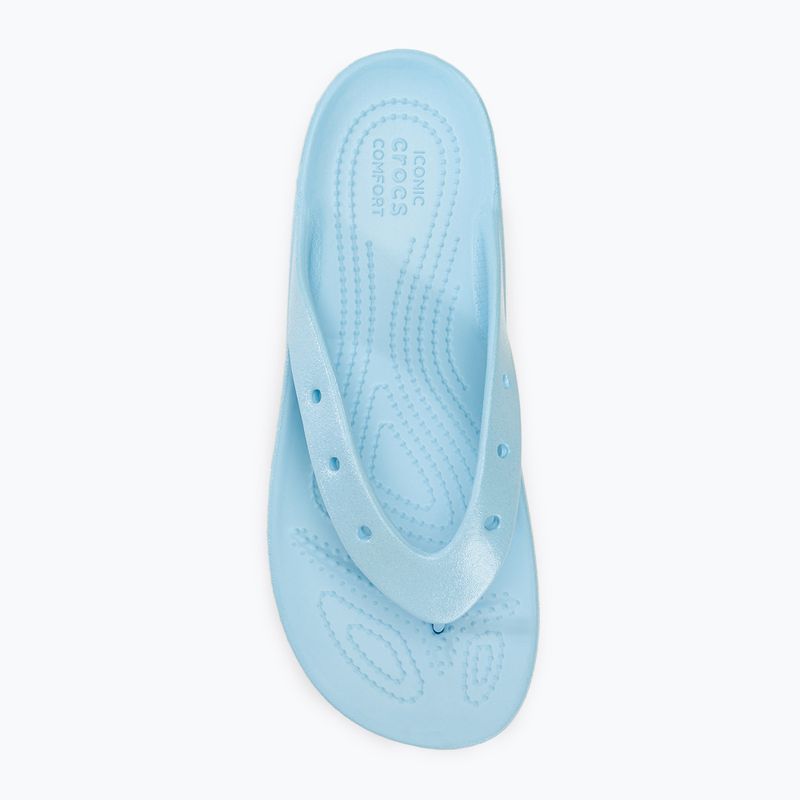 Moteriškos šlepetės Crocs Classic Platform Meta Pearl blue calcite 5
