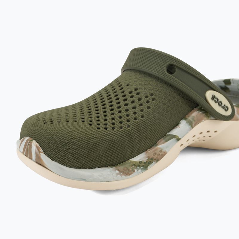 Šlepetės Crocs LiteRide 360 Marbled Clog army green/multi 8