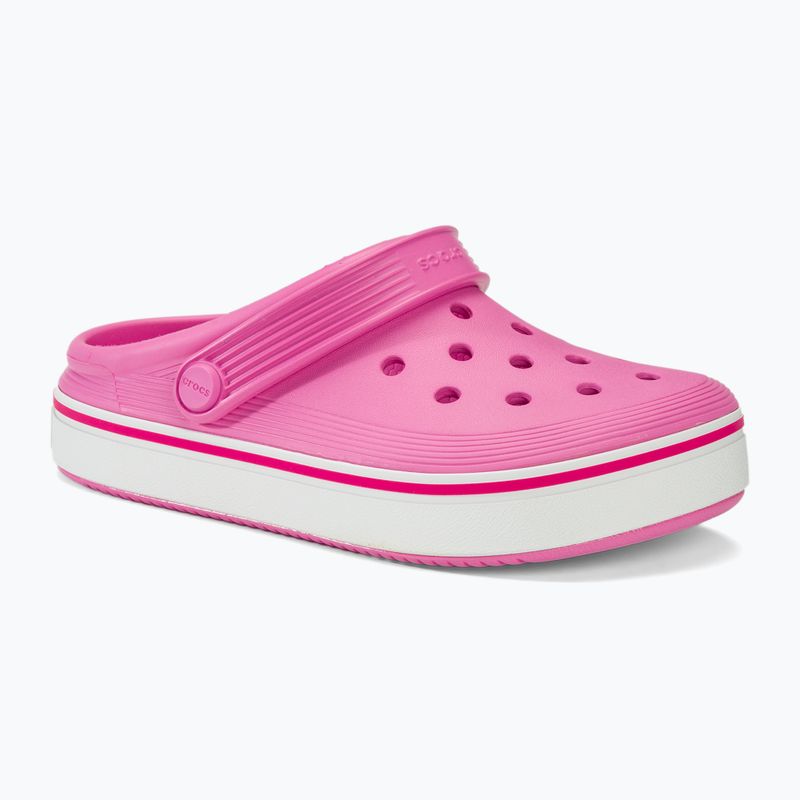 "Crocs Crocband Clean Off Court Clog taffy pink" vaikiškos šlepetės