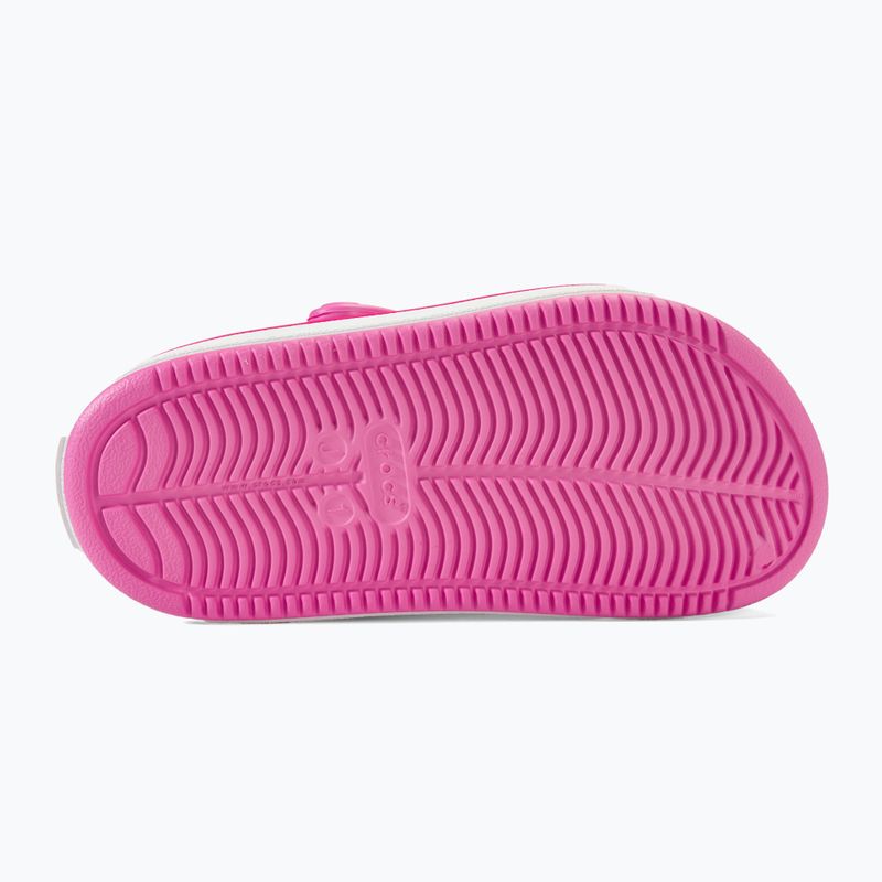 "Crocs Crocband Clean Off Court Clog taffy pink" vaikiškos šlepetės 5