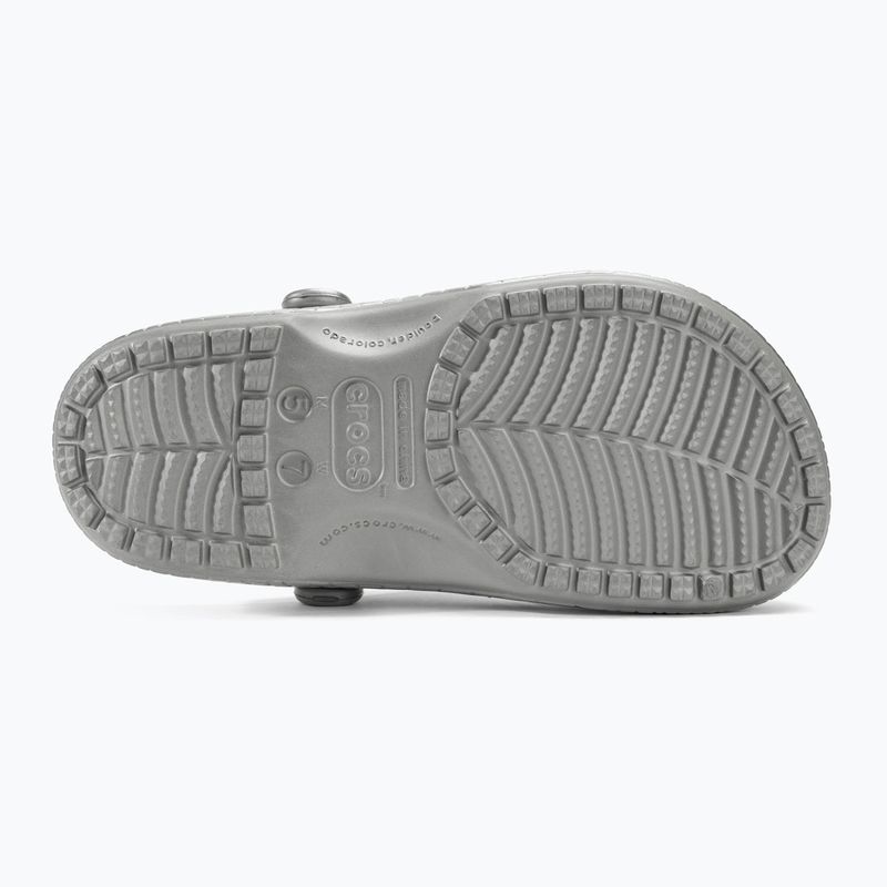 Šlepetės Crocs Classic Metallic Crocskin silver 5