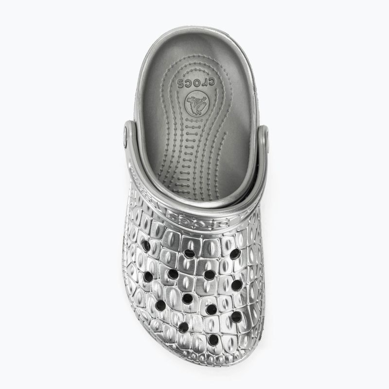 Šlepetės Crocs Classic Metallic Crocskin silver 6