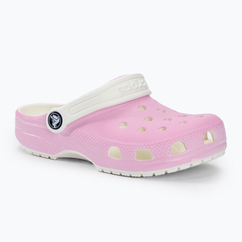 Vaikiškos šlepetės Crocs Classic Glow in the Dark flamingo