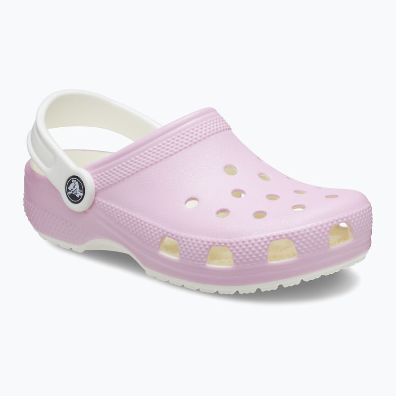 Vaikiškos šlepetės Crocs Classic Glow in the Dark flamingo 9