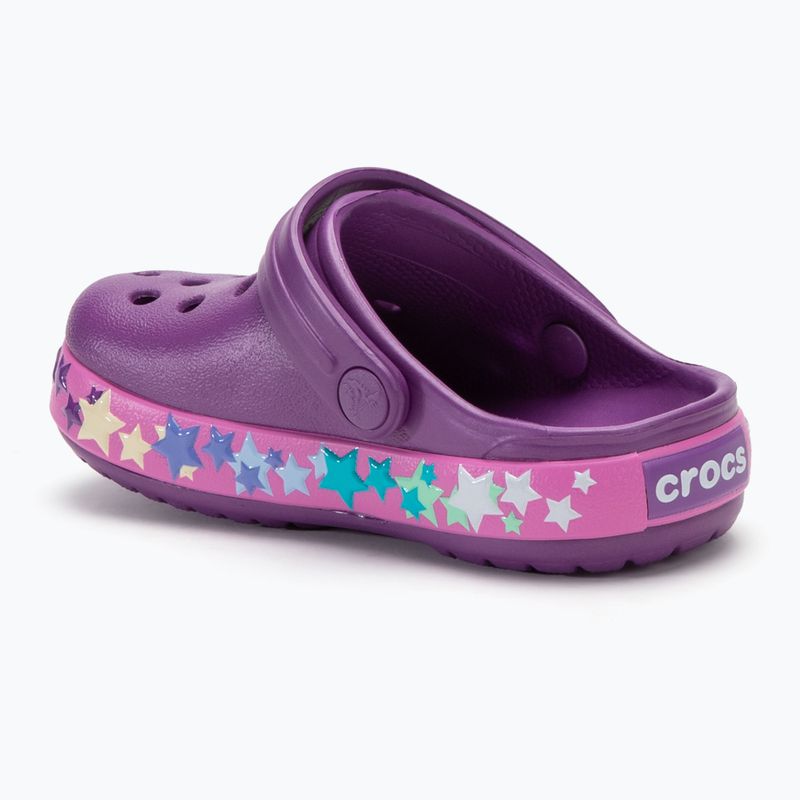 Vaikiškos šlepetės Crocs Crocband Lights Clog Toddler amethyst 4