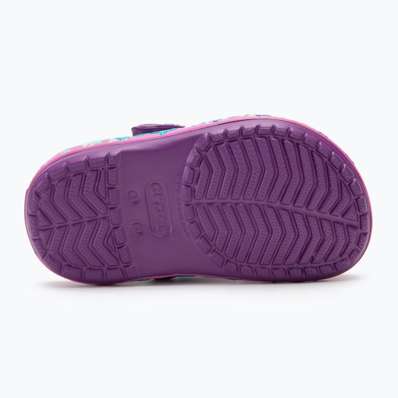 Vaikiškos šlepetės Crocs Crocband Lights Clog Toddler amethyst 5