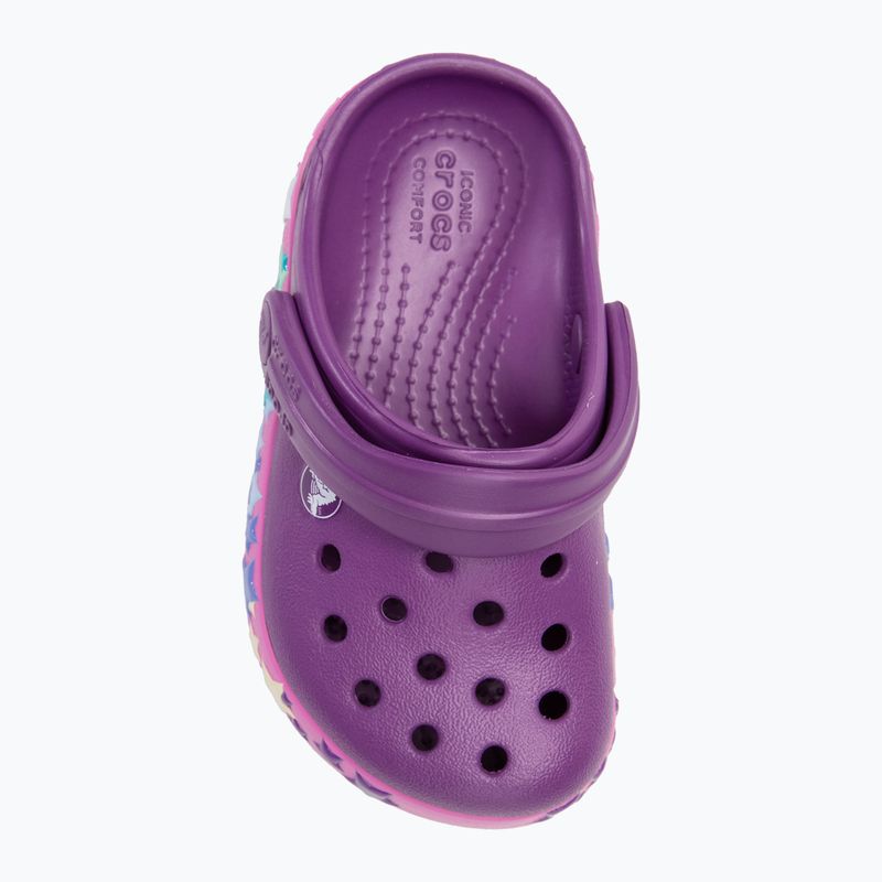 Vaikiškos šlepetės Crocs Crocband Lights Clog Toddler amethyst 6