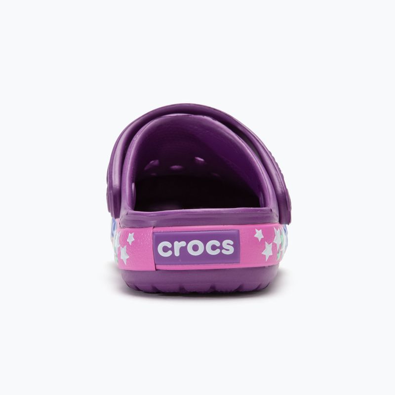 Vaikiškos šlepetės Crocs Crocband Lights Clog Toddler amethyst 7
