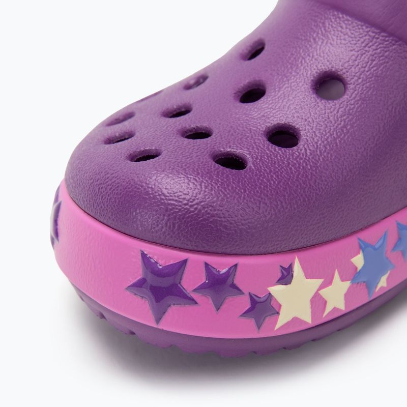 Vaikiškos šlepetės Crocs Crocband Lights Clog Toddler amethyst 8
