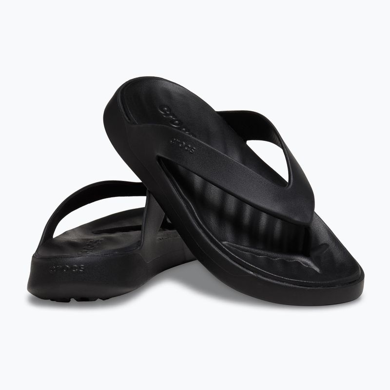 Moteriškos šlepetės per pirštą Crocs Getaway Flip black 8
