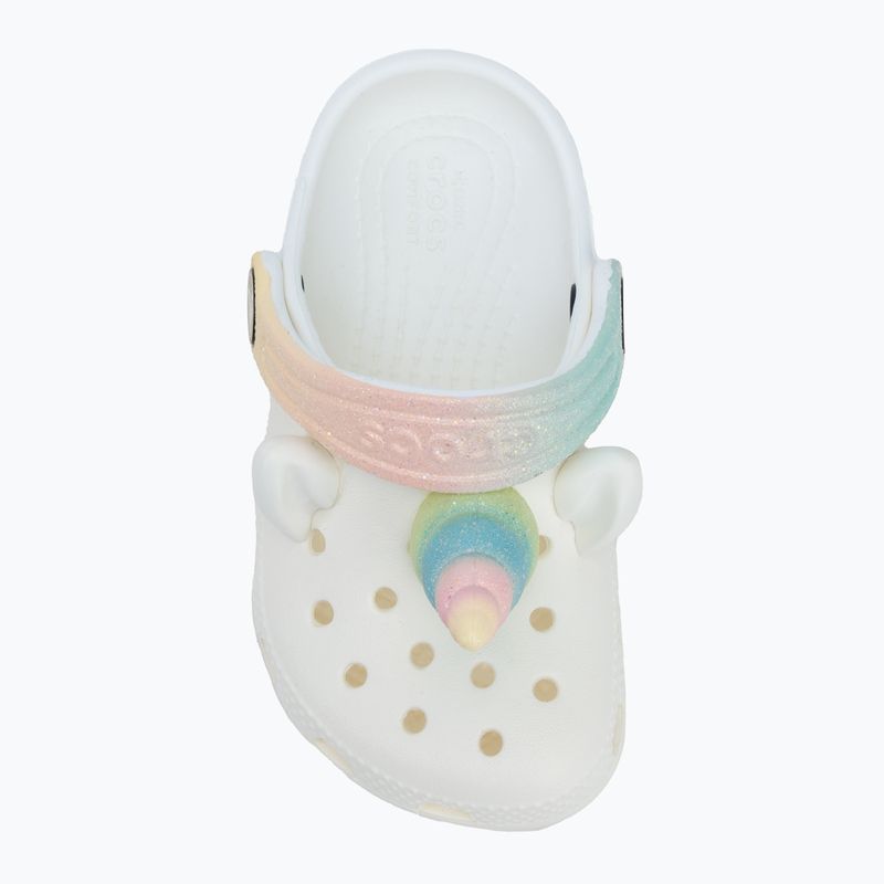 Vaikiškos šlepetės Crocs Classic IAM Rainbow Unicorn CgT chalk 6