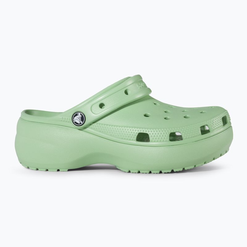 Moteriškos šlepetės Crocs Classic Platform Clog fair green 3
