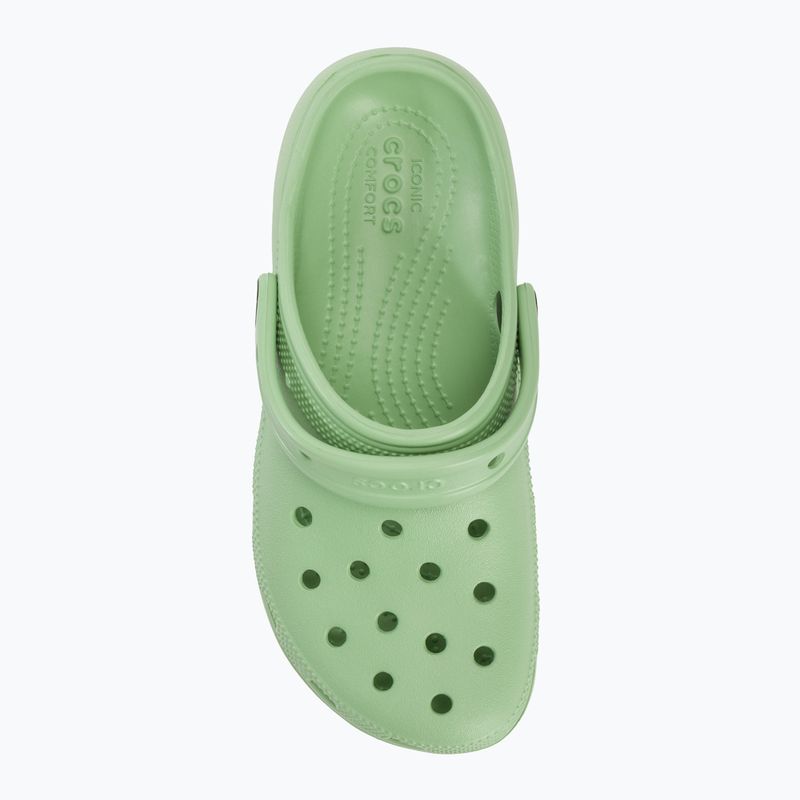 Moteriškos šlepetės Crocs Classic Platform Clog fair green 6