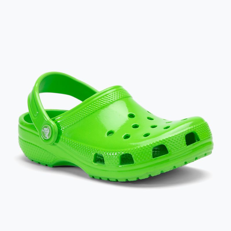 Vaikiškos šlepetės Crocs Classic Neon Highlighter Clog Kids green slime 2