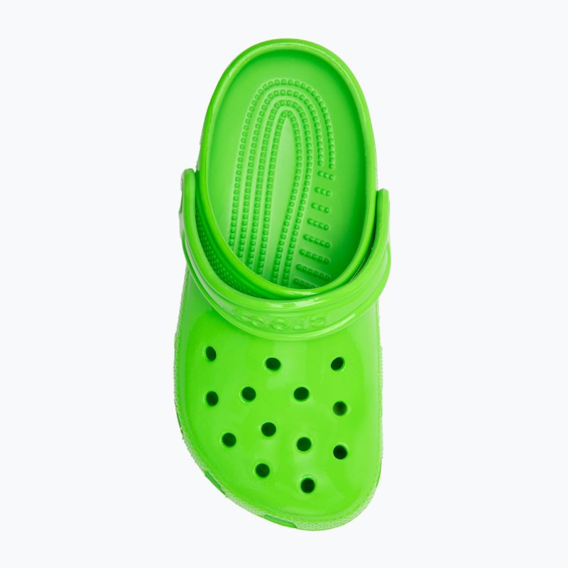 Vaikiškos šlepetės Crocs Classic Neon Highlighter Clog Kids green slime 6