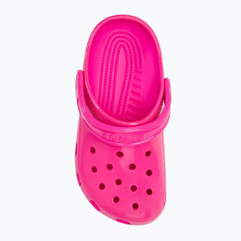 Vaikiškos šlepetės Crocs Classic Neon Highlighter Clog pink crush 6