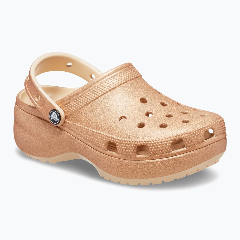 Moteriškos šlepetės Crocs Classic Platform Glitter shitake 9