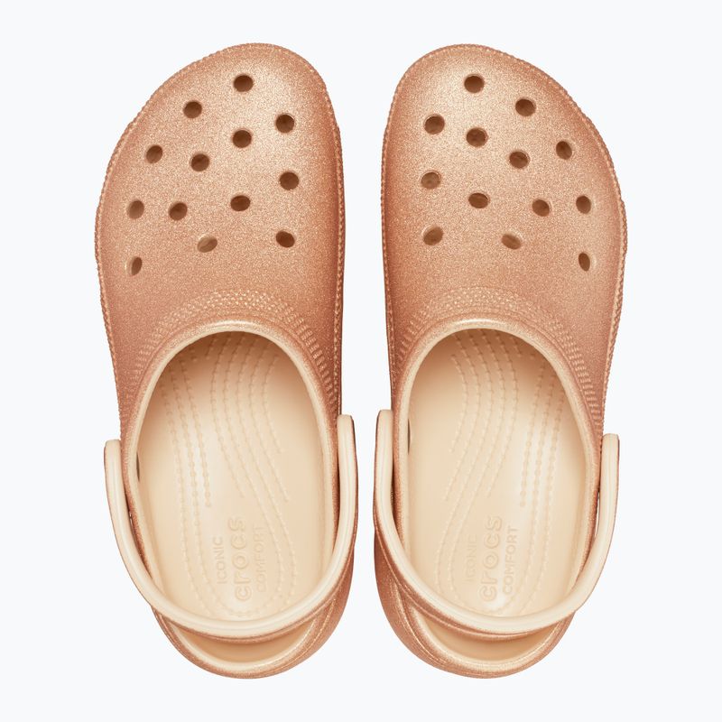 Moteriškos šlepetės Crocs Classic Platform Glitter shitake 12