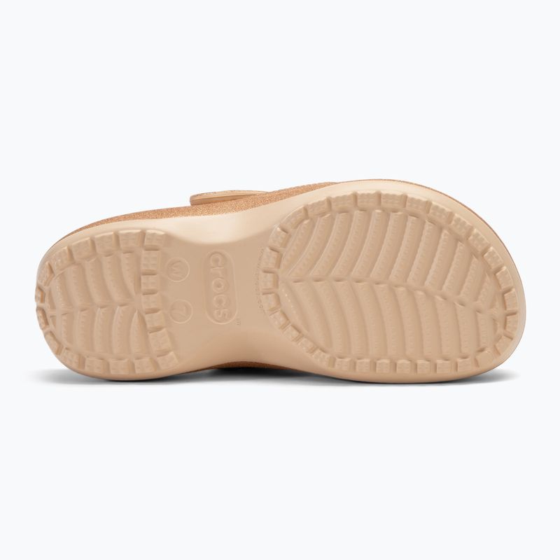 Moteriškos šlepetės Crocs Classic Platform Glitter shitake 5