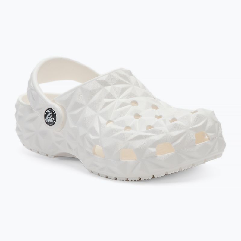 Vaikiškos šlepetės Crocs Classic Geometric Clog Kids white 2