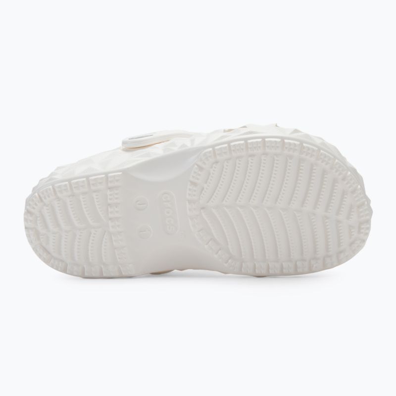 Vaikiškos šlepetės Crocs Classic Geometric Clog Kids white 5