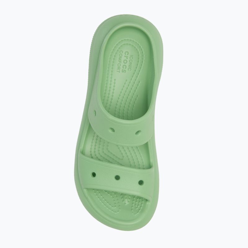 Moteriškos šlepetės Crocs Classic Crush Sandal fair green 5