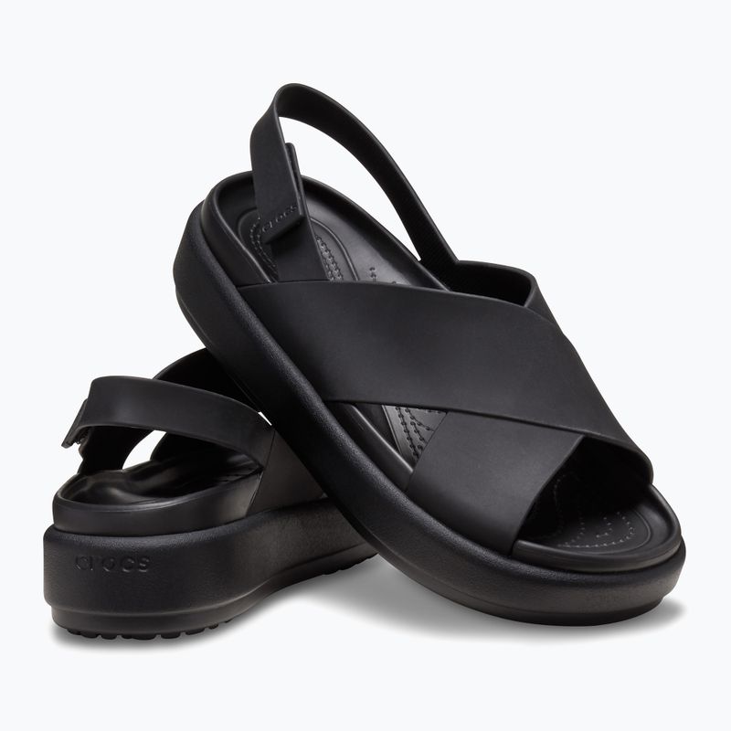 Moteriški sandalai Crocs Brooklyn Luxe Cross Strap black 12