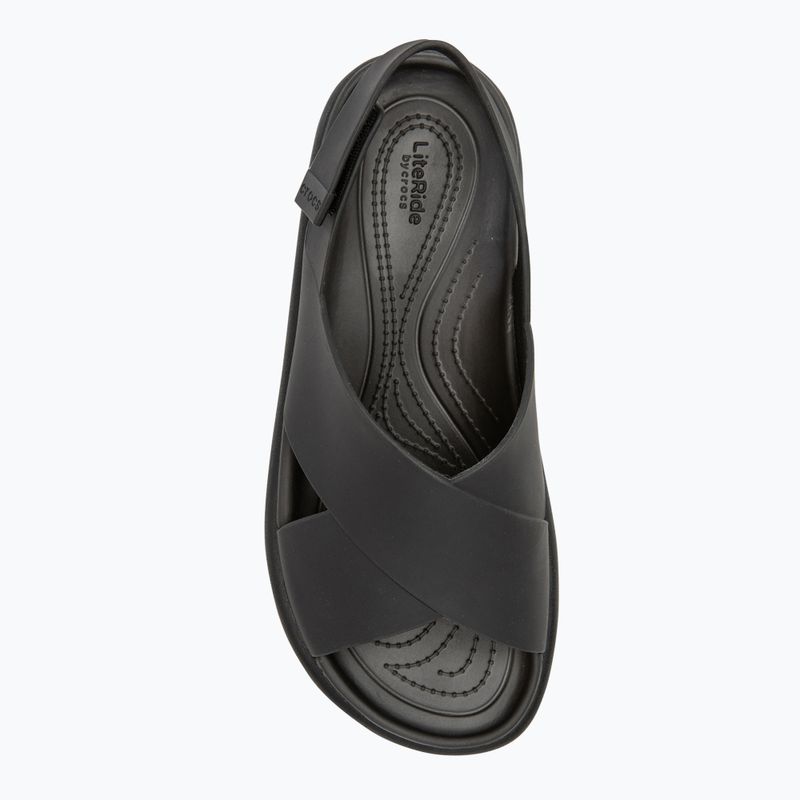 Moteriški sandalai Crocs Brooklyn Luxe Cross Strap black 5