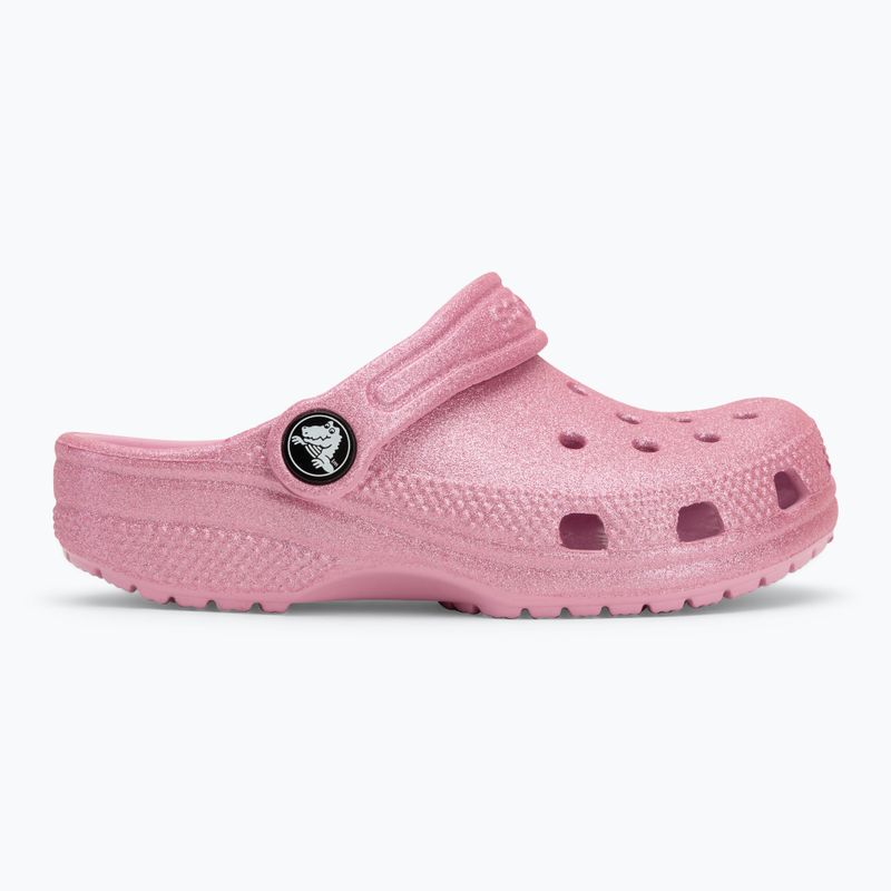 Vaikiškos šlepetės Crocs Classic Glitter Clog Toddler pink tweed glitter 3
