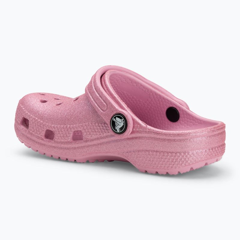 Vaikiškos šlepetės Crocs Classic Glitter Clog Toddler pink tweed glitter 4
